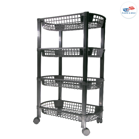 4-TIER ROLLING CART