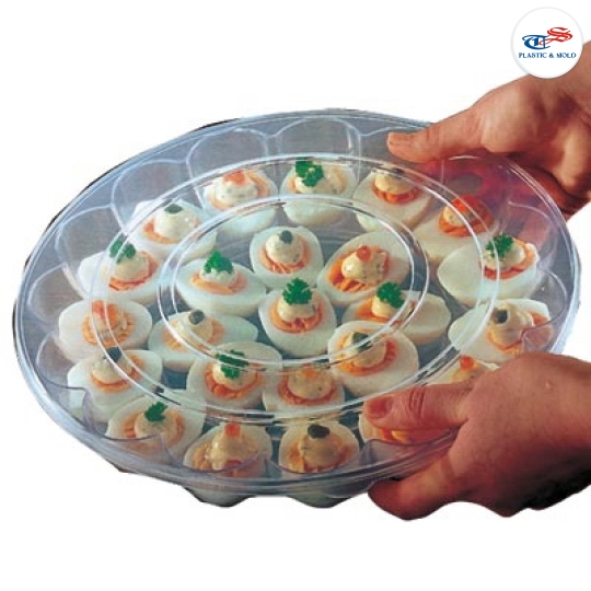 LIDDED EGG PLATTER CASE 