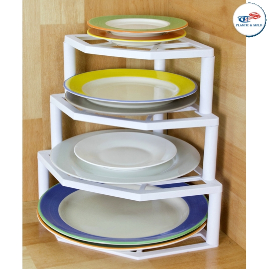 CORNER PLATE RACK 