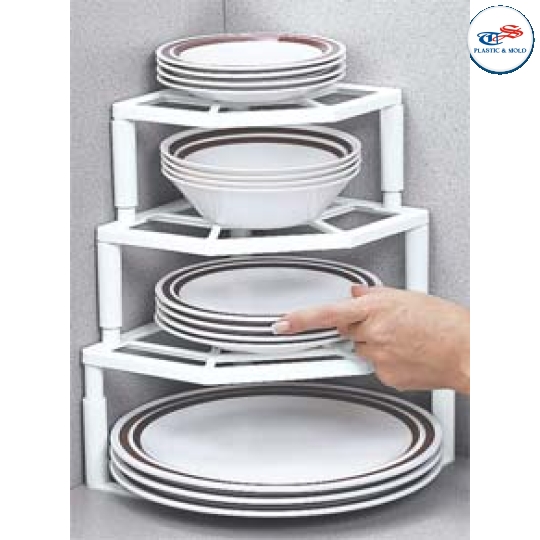 CORNER PLATE RACK 