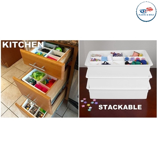 EVELOTS S/3 ADJUSTABLE DRAWER DIVIDERS