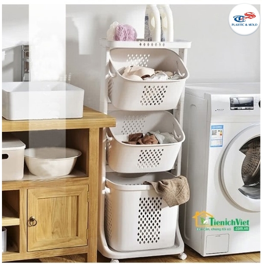 3 LAYER-LAUNDRY BASKET (1 BIG LAYER, 2 SMALL LAYER)