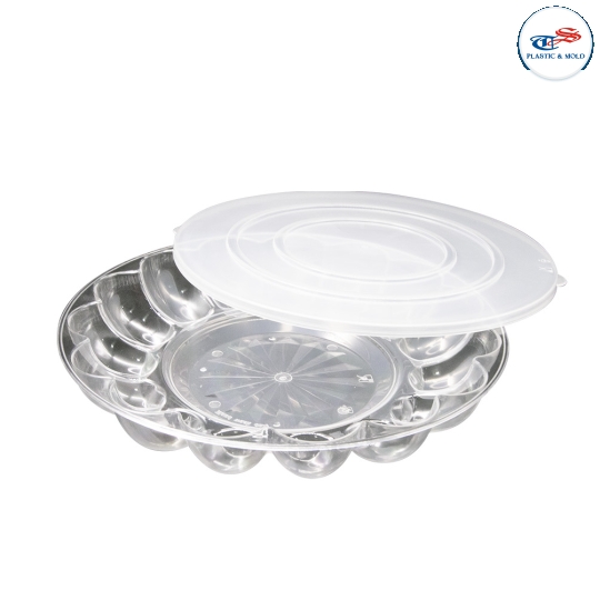LIDDED EGG PLATTER CASE 